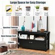 Costway Wooden Free Standing Console TV Media Cabinet for TVs up to 48