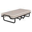 Costway Sturdy Metal Frame & Foam Mattress Rollaway Guest Folding Bed in Black