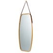 Costway 39'' Rectangle Wall Hanging Framed Modern Bathroom Mirror in Natural