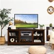 Costway 2-Tier TV Stand/Entertainment Media Center for TV's up to 65'' in Walnut
