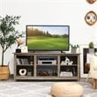 Costway 2-Tier TV Stand/Entertainment Media Center for TV's up to 65'' in Gray