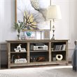 Costway 2-Tier TV Stand/Entertainment Media Center for TV's up to 65'' in Gray
