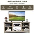 Costway 2-Tier TV Stand/Entertainment Media Center for TV's up to 65'' in Gray