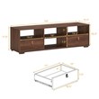 Costway TV Stand/Entertainment Center for TV's up to 60'' with Drawers in Walnut