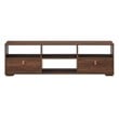 Costway TV Stand/Entertainment Center for TV's up to 60'' with Drawers in Walnut