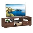 Costway TV Stand/Entertainment Center for TV's up to 60'' with Drawers in Walnut