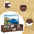Costway TV Stand/Entertainment Center for TV's up to 60'' with Drawers in Walnut