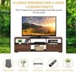Costway TV Stand/Entertainment Center for TV's up to 60'' with Drawers in Walnut