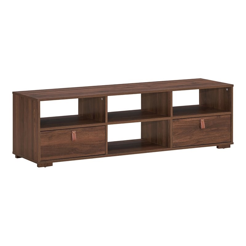 Costway TV Stand/Entertainment Center for TV's up to 60'' with Drawers in Walnut