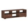 Costway TV Stand/Entertainment Center for TV's up to 60'' with Drawers in Walnut