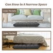 Costway Cotton Adjustable 14-Position Floor Gaming Sofa Chair in Gray