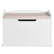 Costway Wooden Toy Box Kids Storage Chest Lift Top Bench in White