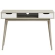 Costway Contemporary Engineered Wood Computer Desk with Drawers in Oak