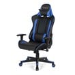 Costway Faux Leather Massage Gaming Chair with Lumbar Support & Headrest in Blue