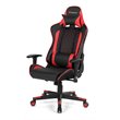 Costway Faux Leather Massage Gaming Chair with Lumbar Support & Headrest in Red