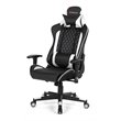 Costway Faux Leather Massage Gaming Chair w/ Lumbar Support & Headrest in White