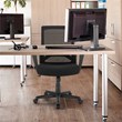 Costway Sponge Adjustable Height Home Office Chair with Lumbar Support in Black
