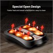 Costway Contemporary Plastic Foot Massager with Rotating Massage Heads in Black