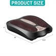 Costway Contemporary Plastic Foot Massager with Rotating Massage Heads in Black