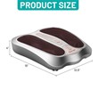 Costway Contemporary Plastic Foot Massager with Rotating Massage Heads in Silver
