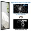 Costway Full Length Wall Mounted Decor Wood Frame Hanging Door Mirror in Black