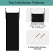 Costway Full Length Wall Mounted Decor Wood Frame Hanging Door Mirror in White