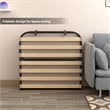 Costway Metal Guest Sleeper Folding Bed with Memory Foam Mattress in Black