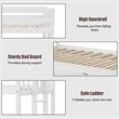 Costway Wood and PB Twin Over Twin Pull-Out Bunk Bed with Trundle in White
