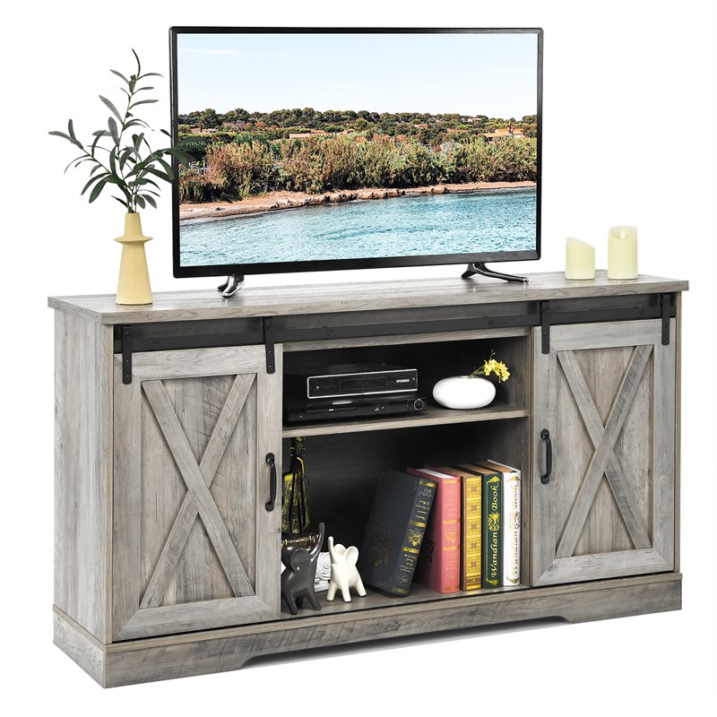 Costway Wood TV Stand for TV's up to 59