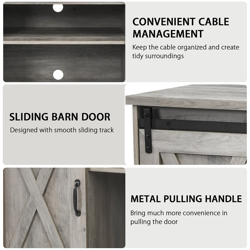 Costway Wood TV Stand for TV's up to 59