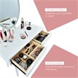 Costway Touch Screen 3 Lighting Modes Dressing/Makeup Vanity Set in White