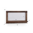 Costway Wall Mounted Organizer Vintage Wood Jewelry Holder Hanger Rack in Brown