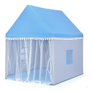 Costway Large Kids Play Tent/Playhouse Children/Castle Fairy Tent in Mat Blue