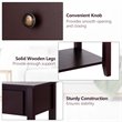 Costway Nightstand/Bedside Table/Sofa Table/End Table/Accent Table Espresso