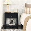 Costway Nightstand/Bedside Table/Sofa Table/End Table/Accent Table Black