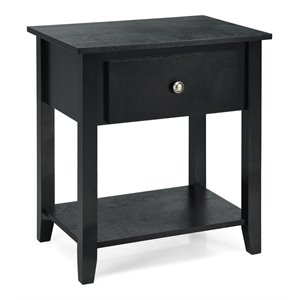 Costway Nightstand/Bedside Table/Sofa Table/End Table/Accent Table Black