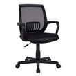 Costway Nylon Adjustable Mid-Back Mesh Office Chair with Lumbar Support in Black