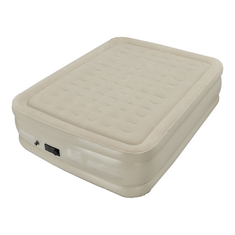 Portable Inflation Air Bed Mattress with Built-in Pump - Costway