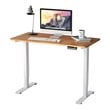 Costway Electric Adjustable Workstation Standing Desk with Control in Maple