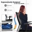 Costway PP and Sponge Ergonomic Mesh Office Chair with Armrest in Black