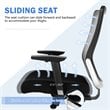 Costway PP and Sponge Ergonomic Mesh Office Chair with Armrest in Black