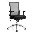 Costway PP and Sponge Ergonomic Mesh Office Chair with Armrest in Black