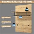 Costway Wall Mounted Clothes Rack Shelf Coat Hat Hanger in Artisan Oak
