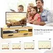 Costway TV Stand/Entertainment Center for TV's up to 60'' with 2 Drawers in Oak