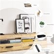 Costway TV Stand/Entertainment Center for TV's up to 60'' with 2 Drawers in Oak