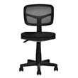 Costway Sponge and Plastic Adjustable Swivel Armless Office Chair in Black