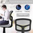 Costway Sponge and Plastic Adjustable Swivel Armless Office Chair in Gray