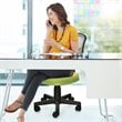 Costway Sponge and Plastic Adjustable Swivel Armless Office Chair in Green