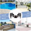 Costway 5-piece Rattan Patio Wicker Furniture Set with Cushion in Gray