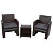 Costway 5-piece Rattan Patio Wicker Furniture Set with Cushion in Gray